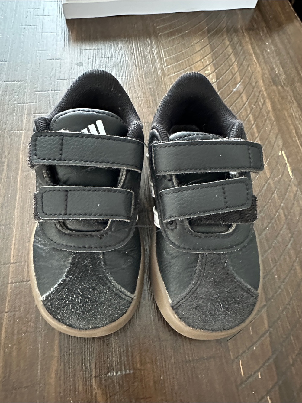 adidas Kids Black Velcro Casual Sneakers
